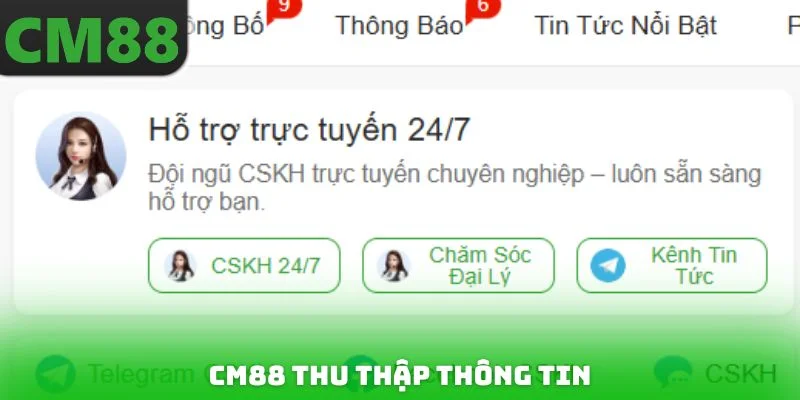 CM88 thu thập thông tin