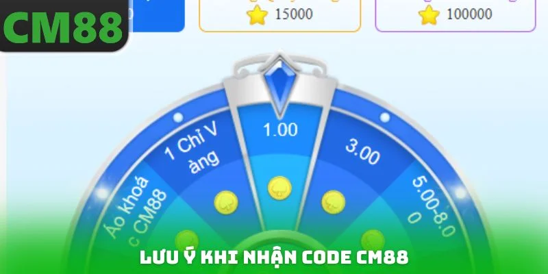 Lưu ý khi nhận code CM88